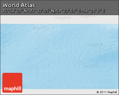 Physical 3D Map of the Area around 73° 3' 42" N, 57° 52' 30" E