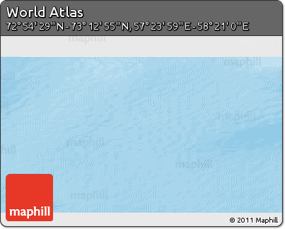 Physical 3D Map of the Area around 73° 3' 42" N, 57° 52' 30" E