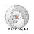 Outline Map of the Area around 73° 3' 42" N, 58° 34' 30" W, rectangular outline