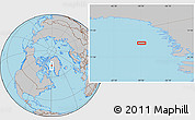 Gray Location Map of the area around 73° 3' 42" N, 59° 25' 29" W