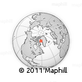 Outline Map of the Area around 73° 3' 42" N, 61° 58' 30" W, rectangular outline