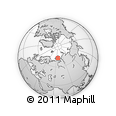 Outline Map of the Area around 73° 3' 42" N, 66° 22' 30" E, rectangular outline