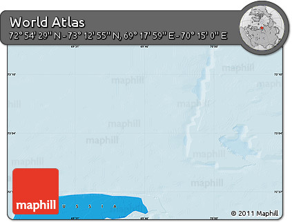 Political Map of the Area around 73° 3' 42" N, 69° 46' 30" E