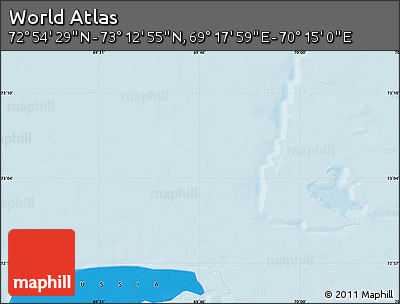 Political Map of the Area around 73° 3' 42" N, 69° 46' 30" E