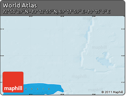 Political Map of the Area around 73° 3' 42" N, 69° 46' 30" E