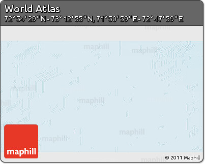 Physical 3D Map of the Area around 73° 3' 42" N, 72° 19' 29" E