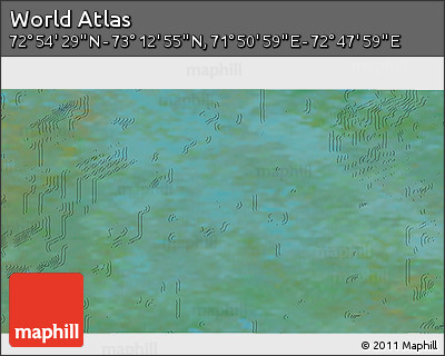 Satellite 3D Map of the Area around 73° 3' 42" N, 72° 19' 29" E