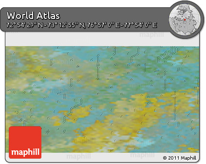 Satellite 3D Map of the Area around 73° 3' 42" N, 77° 25' 30" E