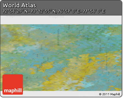 Satellite 3D Map of the Area around 73° 3' 42" N, 77° 25' 30" E