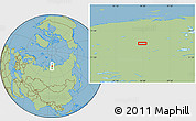 Savanna Style Location Map of the area around 73° 3' 42" N, 94° 25' 30" E