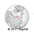 Outline Map of the Area around 73° 20' 8" N, 107° 10' 30" E, rectangular outline