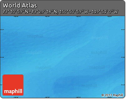 Physical Map of the Area around 73° 20' 8" N, 150° 22' 30" W