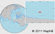 Gray Location Map of the area around 73° 20' 8" N, 151° 13' 29" W