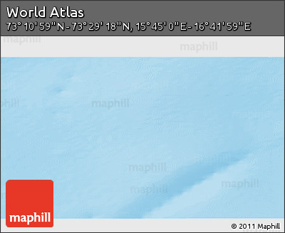 Physical 3D Map of the Area around 73° 20' 8" N, 16° 13' 30" E