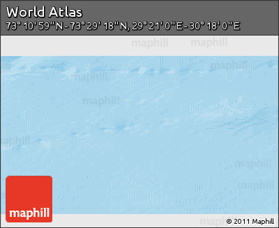 Physical 3D Map of the Area around 73° 20' 8" N, 29° 49' 30" E
