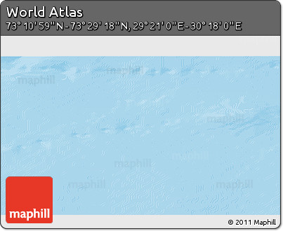 Physical 3D Map of the Area around 73° 20' 8" N, 29° 49' 30" E