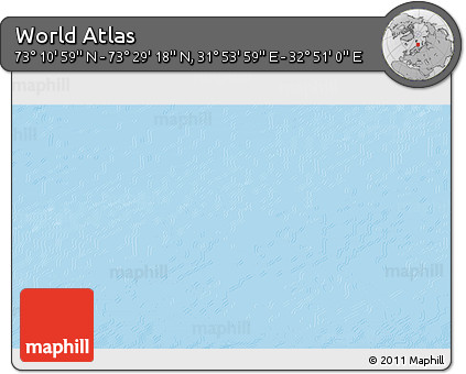 Physical 3D Map of the Area around 73° 20' 8" N, 32° 22' 30" E
