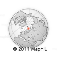 Outline Map of the Area around 73° 20' 8" N, 33° 13' 30" E, rectangular outline