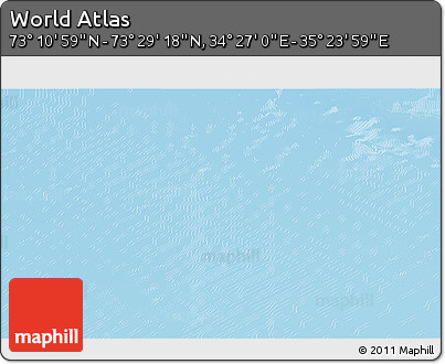 Physical 3D Map of the Area around 73° 20' 8" N, 34° 55' 29" E