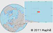 Gray Location Map of the area around 73° 20' 8" N, 37° 28' 30" E