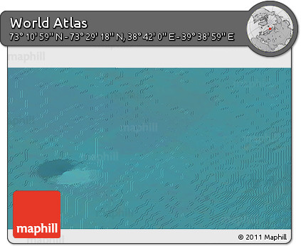 Satellite 3D Map of the Area around 73° 20' 8" N, 39° 10' 29" E