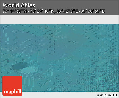 Satellite 3D Map of the Area around 73° 20' 8" N, 39° 10' 29" E