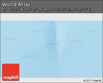 Physical 3D Map of the Area around 73° 20' 8" N, 40° 1' 29" E