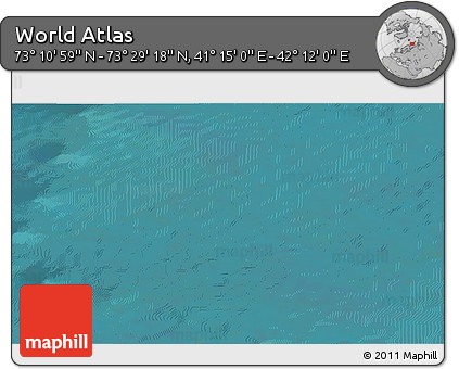 Satellite 3D Map of the Area around 73° 20' 8" N, 41° 43' 30" E