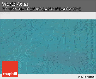 Satellite 3D Map of the Area around 73° 20' 8" N, 42° 34' 30" E