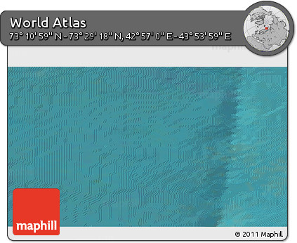 Satellite 3D Map of the Area around 73° 20' 8" N, 43° 25' 29" E