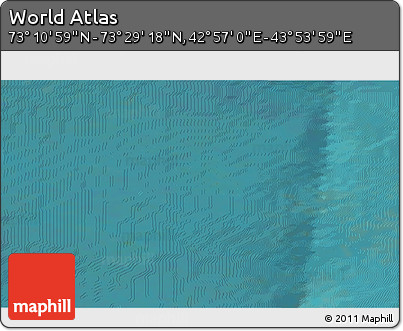 Satellite 3D Map of the Area around 73° 20' 8" N, 43° 25' 29" E