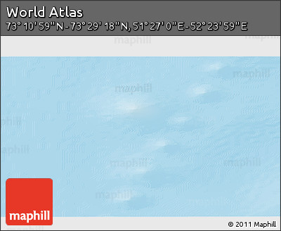 Physical 3D Map of the Area around 73° 20' 8" N, 51° 55' 29" E