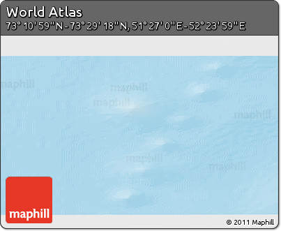 Physical 3D Map of the Area around 73° 20' 8" N, 51° 55' 29" E