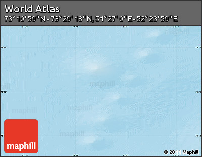 Physical Map of the Area around 73° 20' 8" N, 51° 55' 29" E