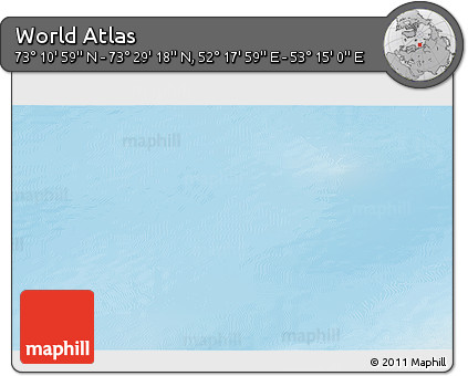 Physical 3D Map of the Area around 73° 20' 8" N, 52° 46' 29" E