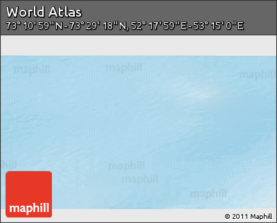 Physical 3D Map of the Area around 73° 20' 8" N, 52° 46' 29" E