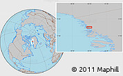 Gray Location Map of the area around 73° 20' 8" N, 55° 10' 29" W