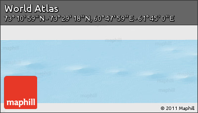 Physical Panoramic Map of the Area around 73° 20' 8" N, 61° 16' 29" E