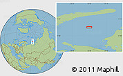 Savanna Style Location Map of the area around 73° 20' 8" N, 63° 49' 30" E