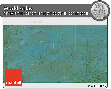 Satellite 3D Map of the Area around 73° 20' 8" N, 72° 19' 29" E
