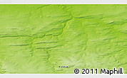 Physical 3D Map of the area around 73° 20' 8" N, 82° 31' 30" E