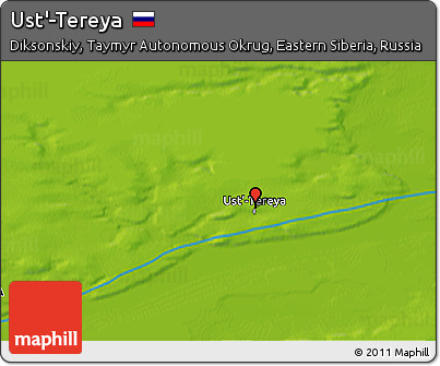 Physical 3D Map of Ust'-Tereya