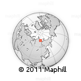 Outline Map of the Area around 73° 36' 29" N, 117° 22' 30" E, rectangular outline