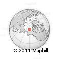 Outline Map of the Area around 73° 36' 29" N, 151° 13' 29" W, rectangular outline