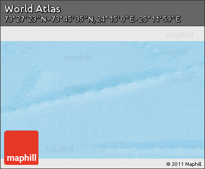 Physical 3D Map of the Area around 73° 36' 29" N, 24° 43' 30" E