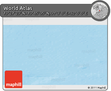 Physical 3D Map of the Area around 73° 36' 29" N, 31° 31' 29" E