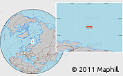 Gray Location Map of the area around 73° 36' 29" N, 32° 22' 30" E