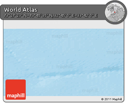 Physical 3D Map of the Area around 73° 36' 29" N, 33° 13' 30" E