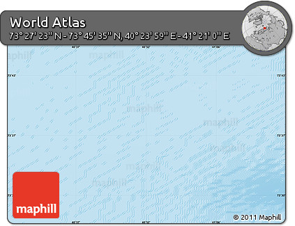 Shaded Relief Map of the Area around 73° 36' 29" N, 40° 52' 30" E