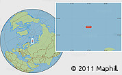 Savanna Style Location Map of the area around 73° 36' 29" N, 45° 7' 30" E